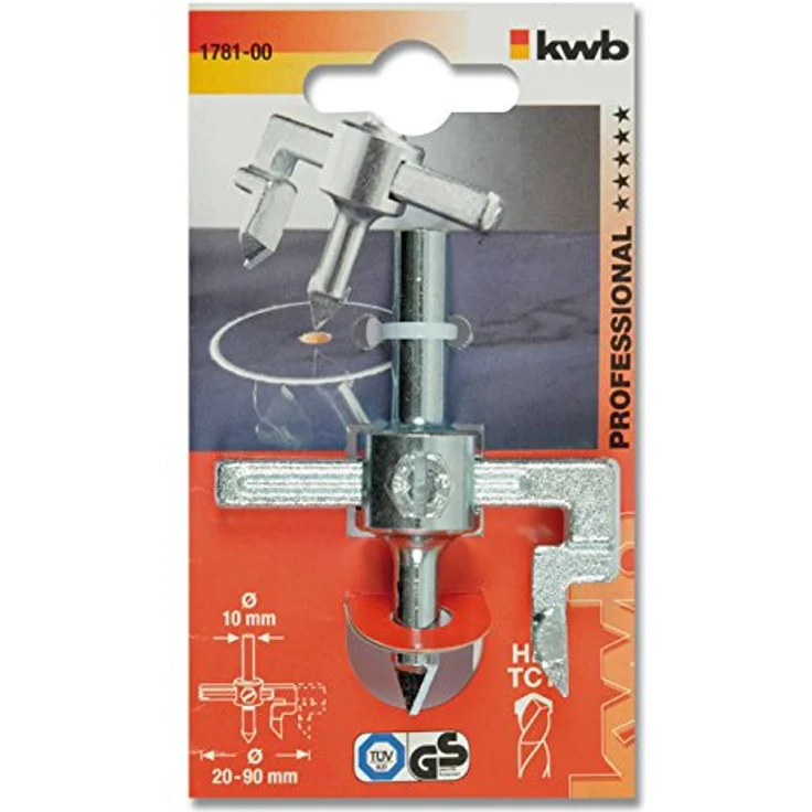 KWB Hartmetall Kreisschneider, stufenlos einstellbar - 178100 – Bild 4