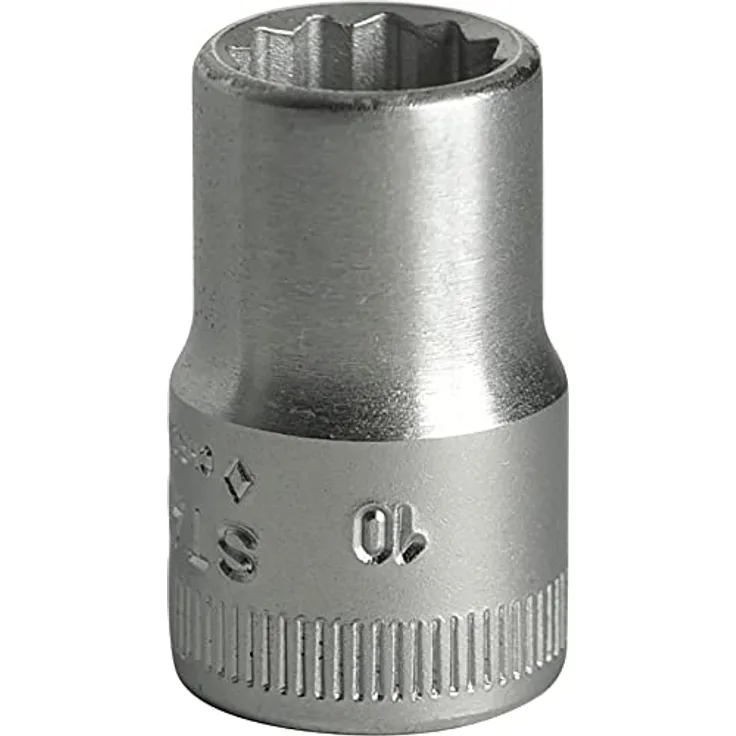 Stahlwille Bit- und Steckschlüsselset, Steckschlüsseleinsätze 3/8″, 10 mm, aus HPQ®-Hochleistungsstahl, verchromt, DIN 3124/ISO 2725-1