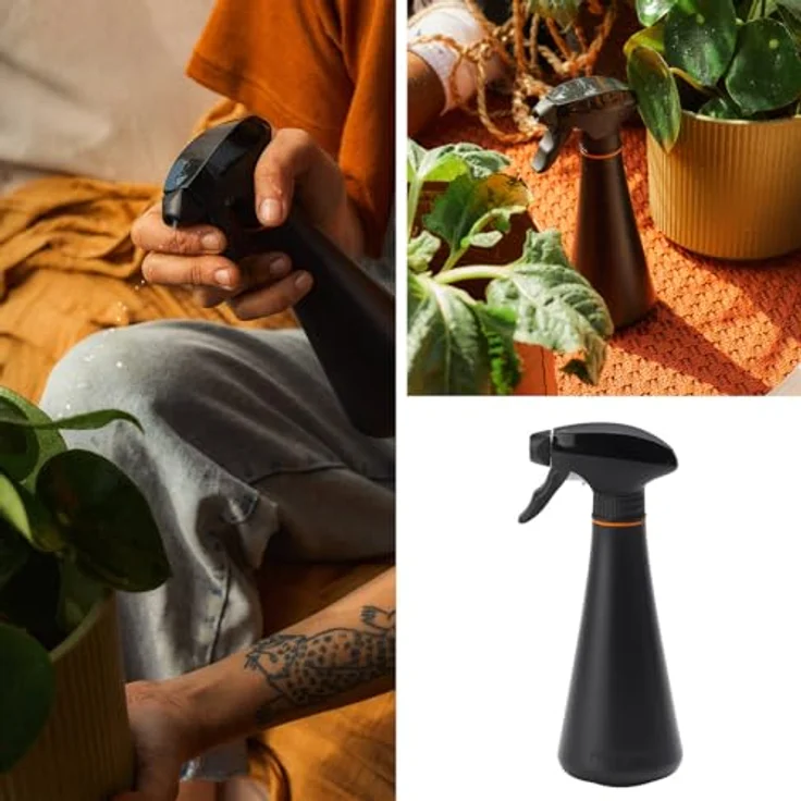 Fiskars Pflanzensprüher, 0,3 l, zum Bewässern empfindlicher Pflanzen, Kunstharz, Schwarz/Orange – Bild 2