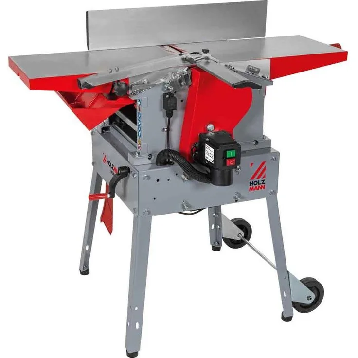 Holzmann HOB260MINI, Abricht-Dickenhobelmaschine 260 mm, 400V, mit wendbarem Hobelmesser und Graugusstisch