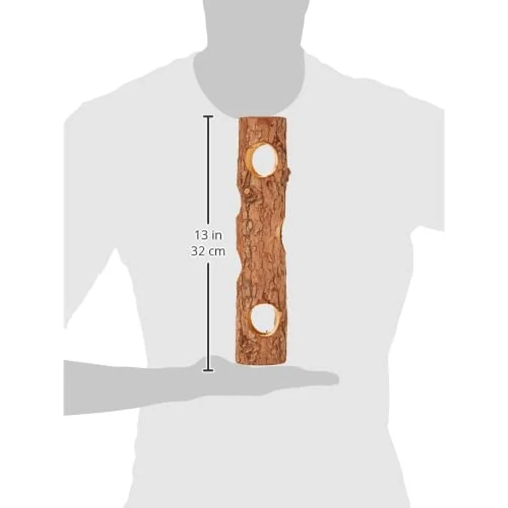 TRIXIE Natural Living Röhrentunnel, Rindenholz, ø 7 × 30 cm, 6131, 100% Naturmaterialien, ohne Harzkanäle – Bild 5