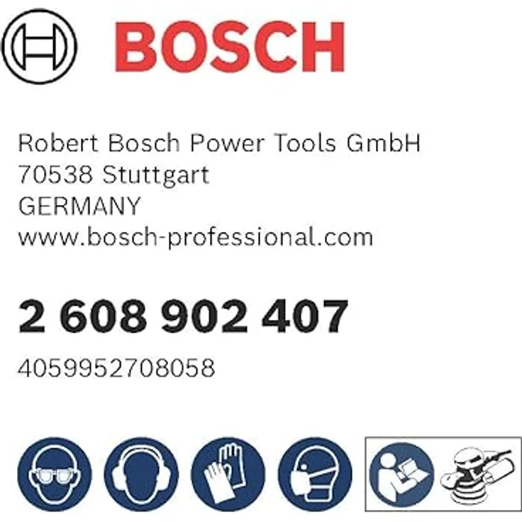 Bosch 9x EXPERT O780 Folienschleifscheiben-Set, 125 mm, 9‑tlg. (für Hartholz, Farbe auf Holz, Ø 125 mm, Körnung 3x80, 3x120, 3x180, Professional Zubehör Exzenterschleifer) – Bild 5