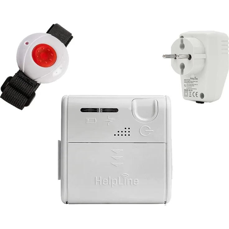 HelpLine by Eiflaender & Soehne HelpLine Mini mit Funksender Alarmanlage für Kranke und Senioren, weiß