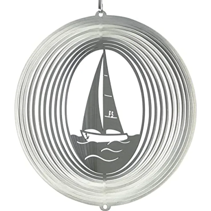 Colours in Motion Segelboot 180 Edelstahl - Windspiel