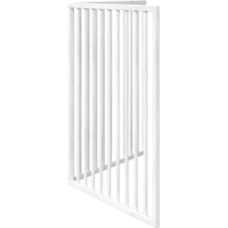 vidaXL 2-TLG. Hundetor Faltbar Weiß 160 cm Pappelholz, Benutzerfreundliches Hundegitter ohne Bohren, langlebiges Material – Bild 5