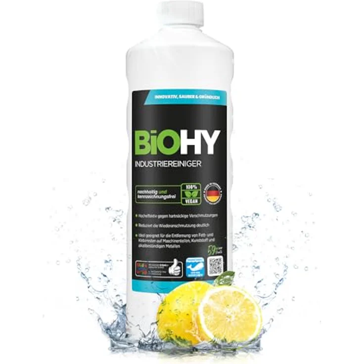BiOHY Industriereiniger 1 Liter Flasche Allzweckreiniger mit porentiefer Reinigung – Bild 2