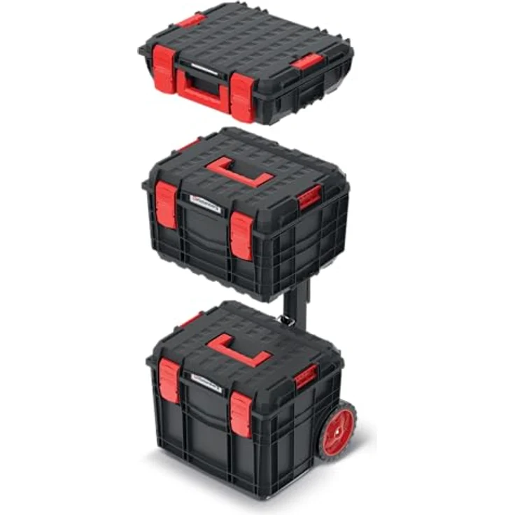 Prosperplast Werkzeugkoffer Kistenberg Set C Block Pro KXCS454080, 3 Werkzeugkisten mit individueller Trennwandgestaltung, staub- und wasserdicht, tragfähig bis 100 kg – Bild 2