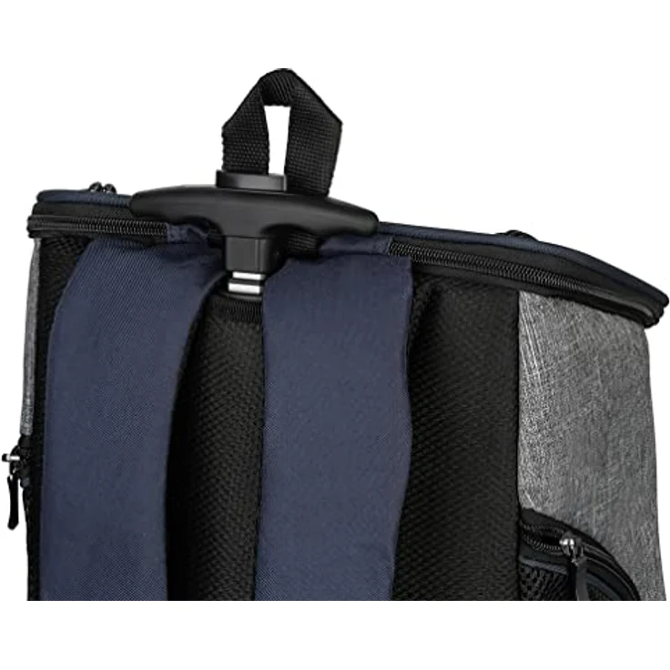 Knuffelwuff Hunderucksack Trolley faltbar 2 in 1 mit Rollen und Griff 33x30x50cm, in Schwarz - Trolley Rucksack – Bild 5