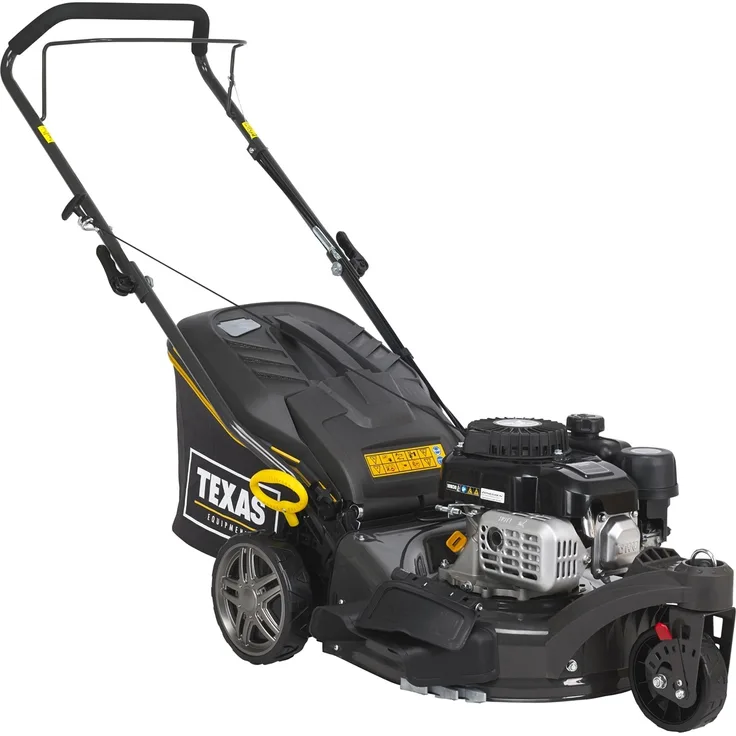 TEXAS Rasenmäher Benzin Mäher Premium 4275 Trike 42 cm Schnittbreite 1,9 PS, Wendiges Mähvergnügen, NP80-Motor, schwarz