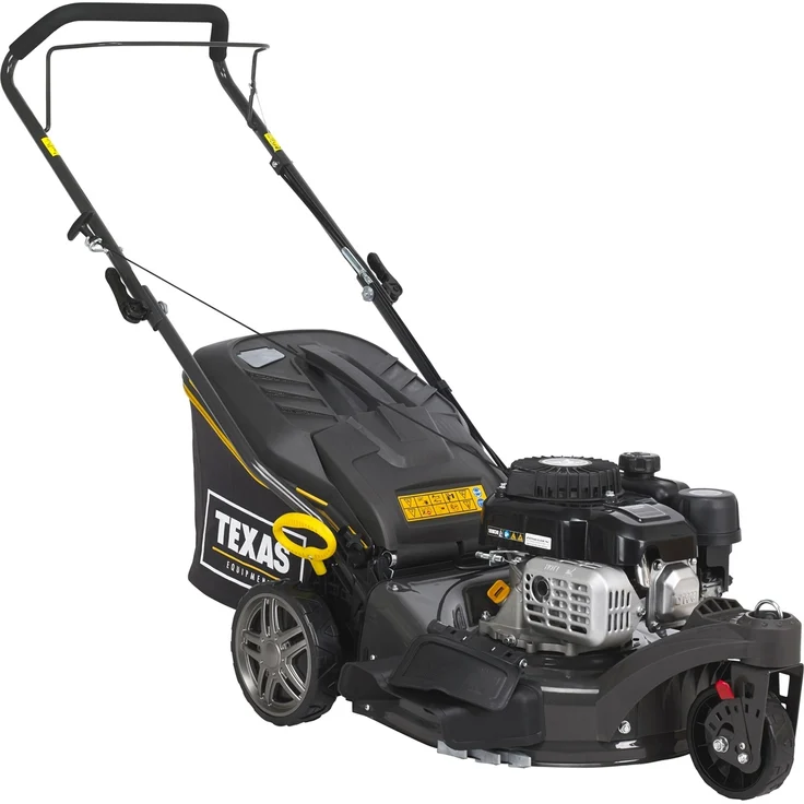 TEXAS Rasenmäher Benzin Mäher Premium 4275 Trike 42 cm Schnittbreite 1,9 PS, Wendiges Mähvergnügen, NP80-Motor, schwarz