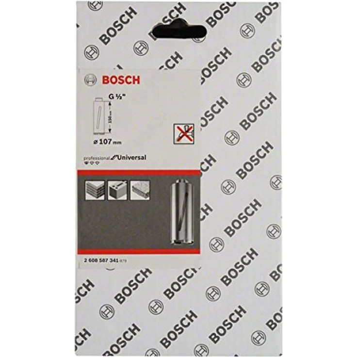 Bosch Professional Diamant-Bohrkrone trocken G 1-2'' Standard for Universal (Ø 107 mm) – Bild 3