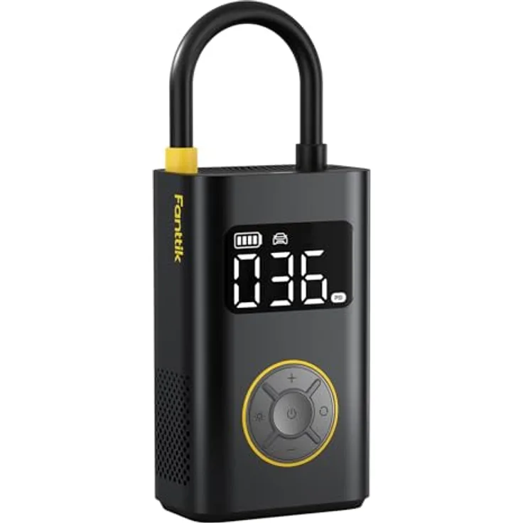 Fanttik X9 Pro Portable Compressor, Tragbare Elektronische Luftpumpe mit 150 PSI, LED-Display und integriertem Aufbewahrungssystem