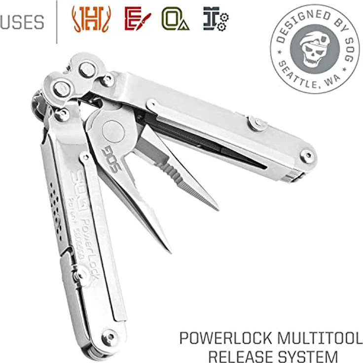 SOG Powerlock Tool - 12 Funktionen - Multi Werkzeugtool - Multitool (762003) – Bild 4