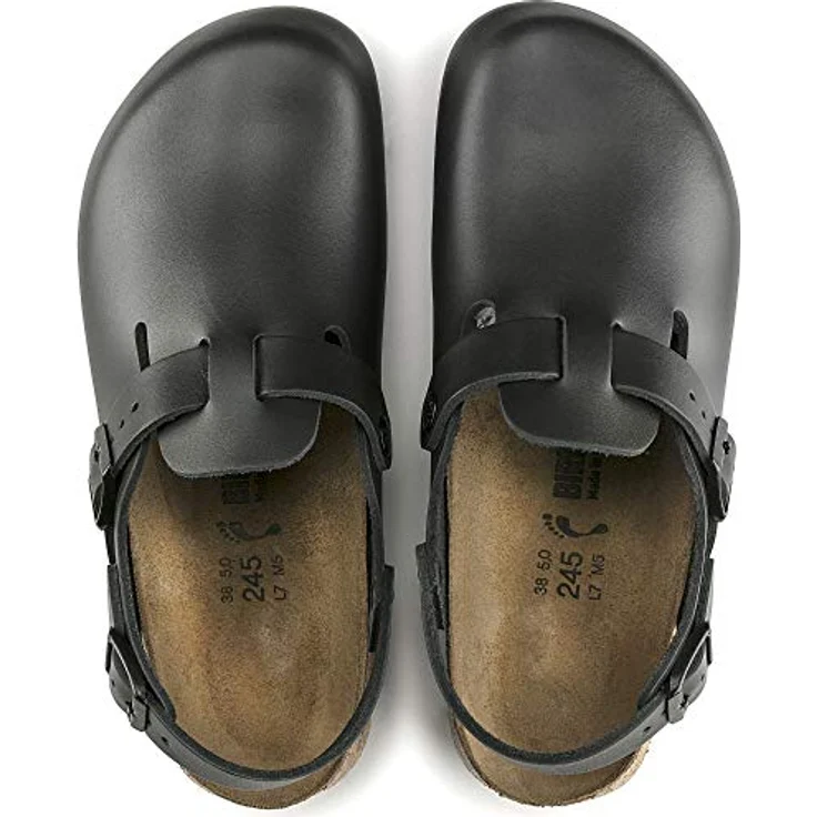 BIRKENSTOCK Clog Tokio Super Grip, Naturleder, schwarz, Weite normal, Größe 48 061194-48 (Damen-/Herren-Clog Sandale Sandalette Pantoffel Pantolette Latsche Halbschuh Ristriemen Clogs Clogen) – Bild 4