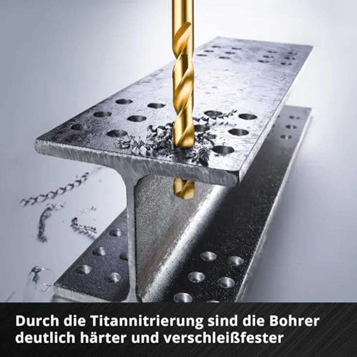 Einhell HSS-G Titan Metallbohrer-Set, 6-teilig mit 135° Split Point Spitze und Aufbewahrungskassette, für Stahl und Aluminium – Bild 6