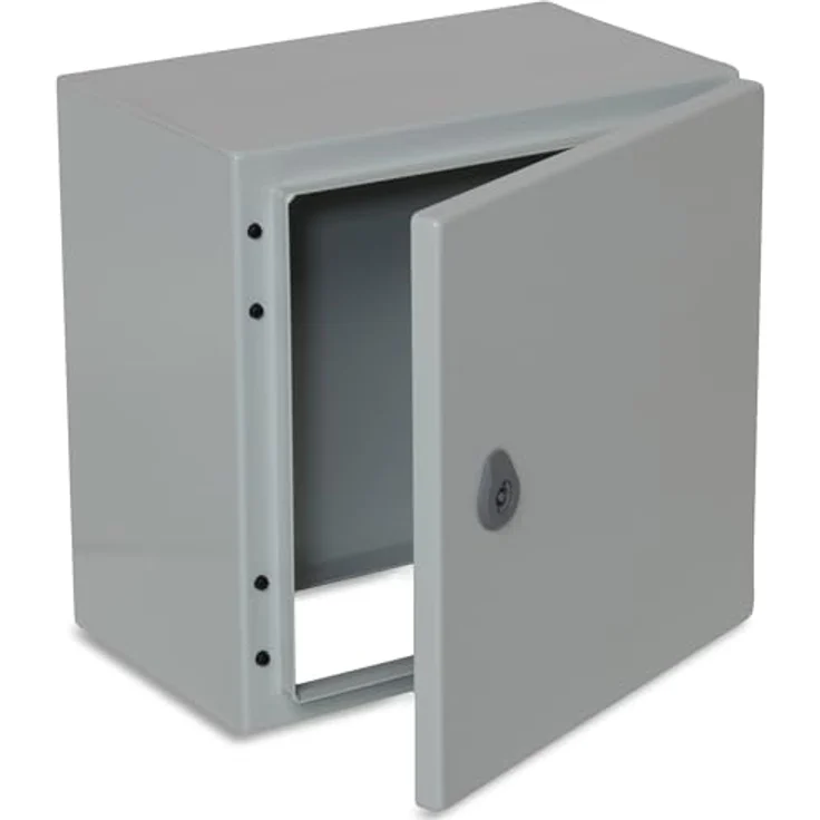 BOXEXPERT® Treva Verteilerkasten, wasserdicht IP66, Stahlblech, 300x300x200mm, geeignet für Außenbereich, robust und temperaturbeständig -25°C bis +40°C – Bild 1