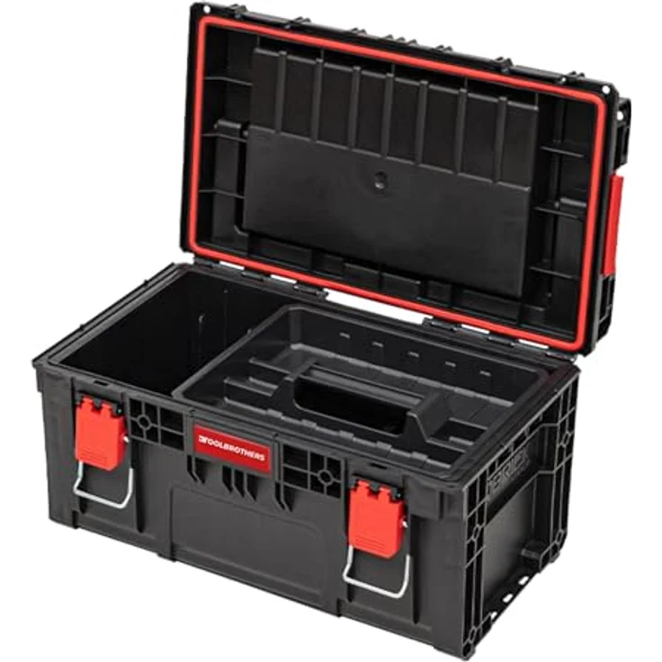 Tool Brothers RHINO XL Werkzeugkoffer ECO Handling+ mit 26l Volumen, stapelbar und Organizer, IP66 Schutzklasse, 535 x 327 x 277 mm – Bild 3
