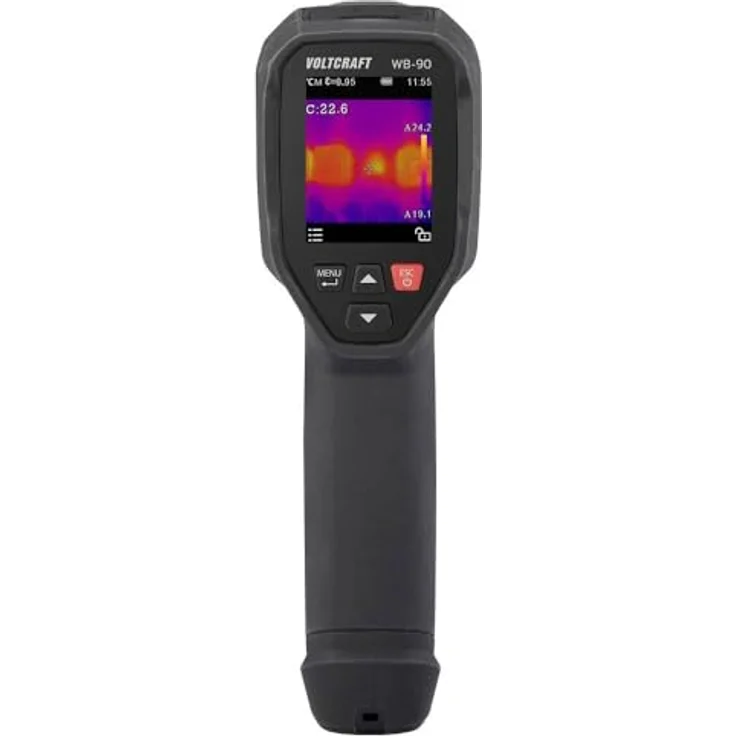 Voltcraft WB-90 Wärmebildkamera, Temperaturbereich -20 bis 550 °C, 96 x 96 Pixel, 25 Hz, USB-C, integrierter 3,5 GB Speicher, IP54 geschützt – Bild 4