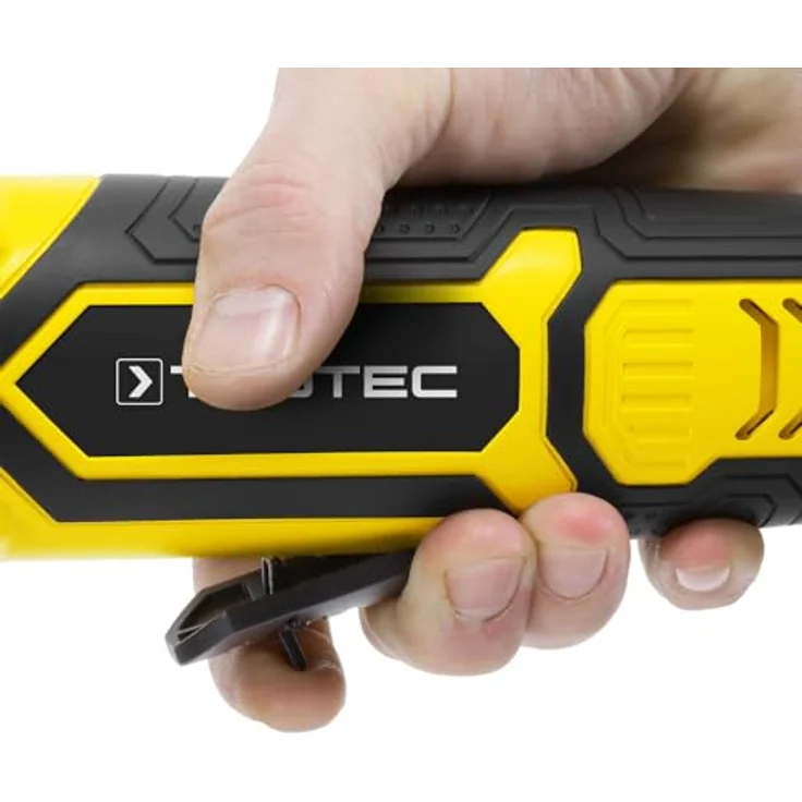 TROTEC Akku-Winkelschleifer PAGS 21-115 NB, hochwertiger Getriebekopf aus Aluminium-Druckguss, blau – Bild 5