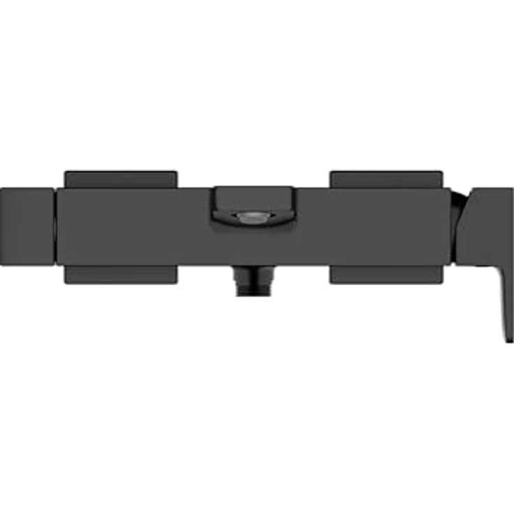 Duravit Manhattan Wannenarmatur Aufputz für 2 Verbraucher, Einhebel-Wannenmischer mit Keramikmischsystem und EasyClean, Schwarz Matt – Bild 4
