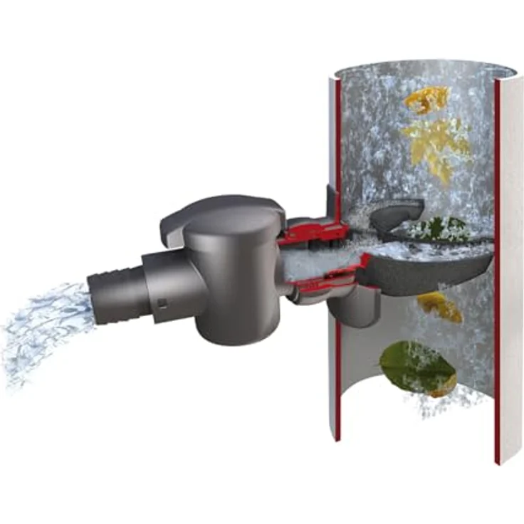Garantia Regensammler Speedy (Fallrohrfilter) Fallrohr DN, 70 100 mm, Dach bis 80 m² - mit Anschlusszubehör - 503040 Bewässerungszubehör – Bild 4