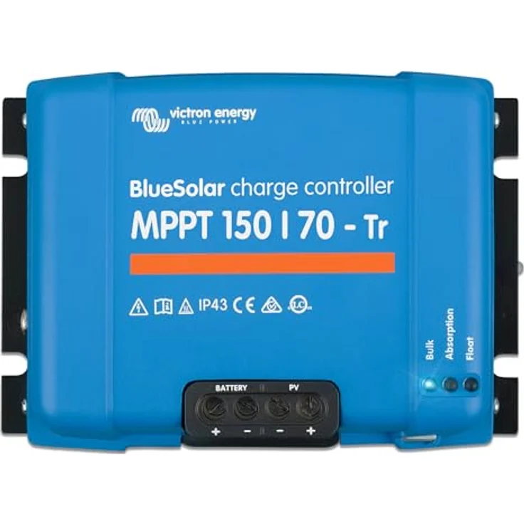 Victron Energy BlueSolar MPPT 150/70-Tr, Solar-Laderegler mit ultraschnellem Powertracking und MPP-Erkennung, grau – Bild 1