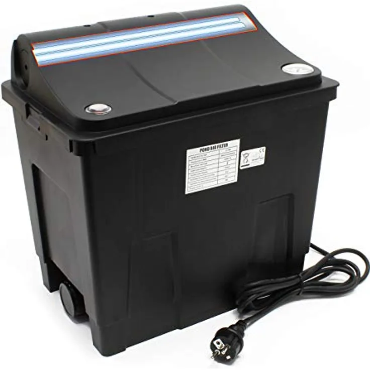SunSun Biofilter CBF-200U Filteranlage mit UVC Einheit 9 W Filtersystem Teich