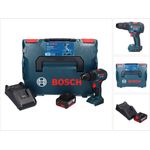 Bosch Professional GSB 18V-55 Professional Akku Schlagbohrschrauber 18 V 55 Nm Brushless + 1x Akku 5,0 Ah + Ladegerät + L-Boxx