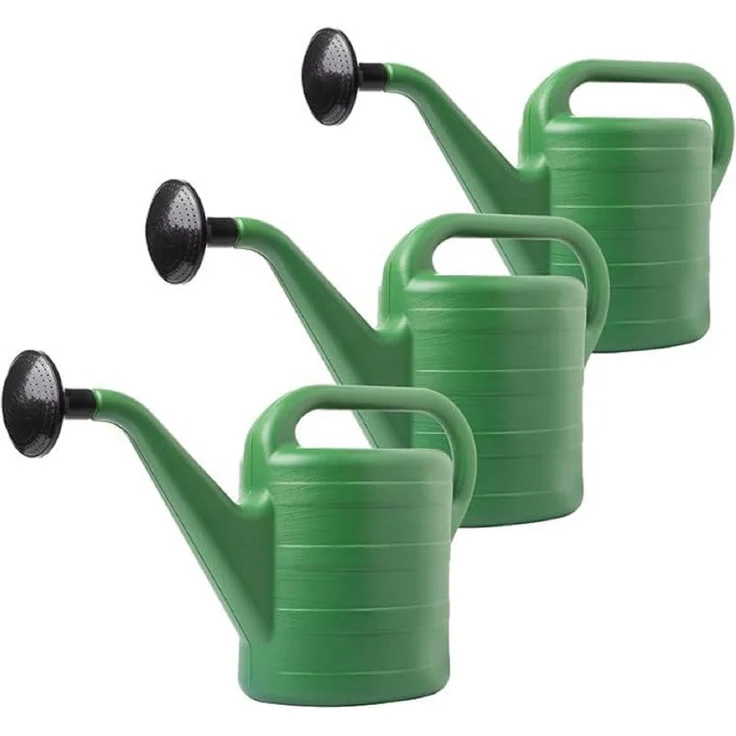 2friends Gießkanne komfortable Bewässerung 10L, klassisch grün mit abnehmbarer Düse