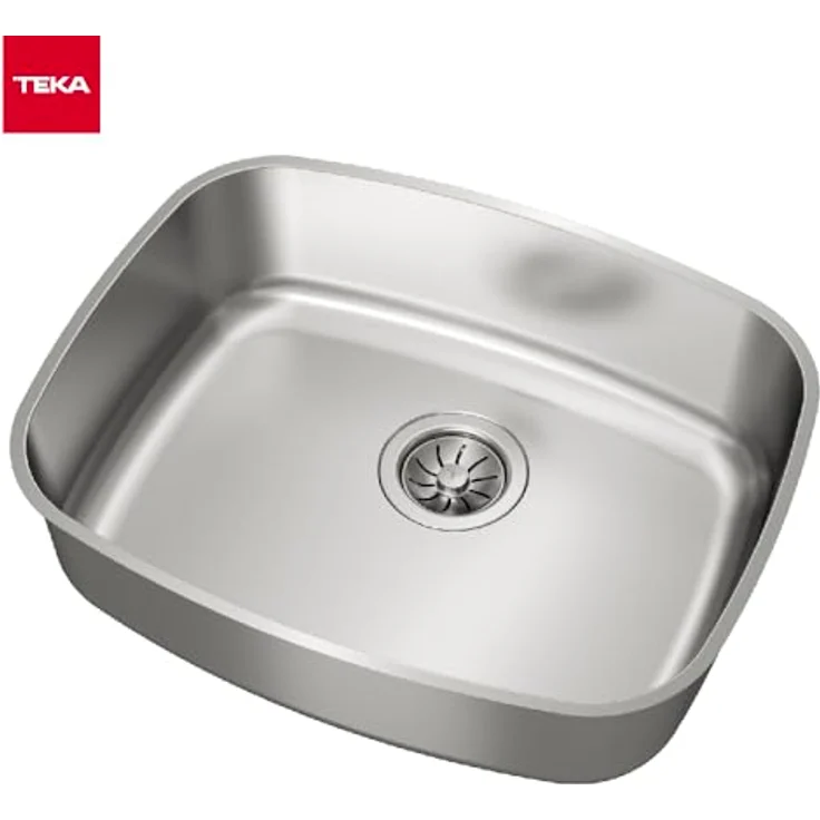 TEKA BE 50.40 Max - Edelstahl Unterspüle, 1 Spülbecken, niedrige Arbeitsplatte, Spüle 60 cm, Tiefe 20 cm – Bild 5