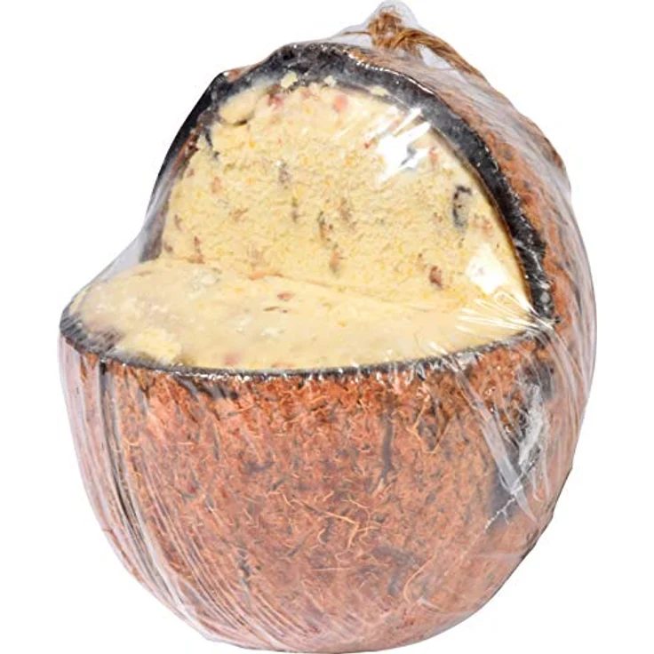 dobar® 24102e Premium Vogelfutter Mix - Gefüllte Kokosnüsse und Pinienzapfen mit Fettfutter für Wildvögel - hochwertige Vogelfuttermischung im Set - Ganzjahresfutter für Garten/Terrasse - 6 teilig – Bild 3