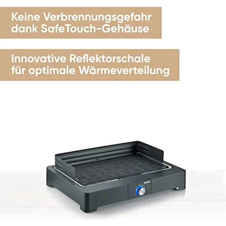 Severin PG 8567 Elektrogrill schwarz 2200 Watt Leistung – Bild 2