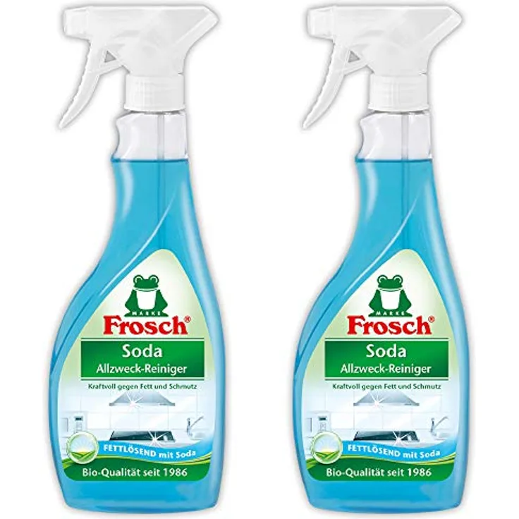 Frosch Soda Allzweck-Reiniger - kraftvoller Haushaltsreiniger, wiederverwendbare Sprühflasche, 2er Pack (2x500ml) - Preisvergleich