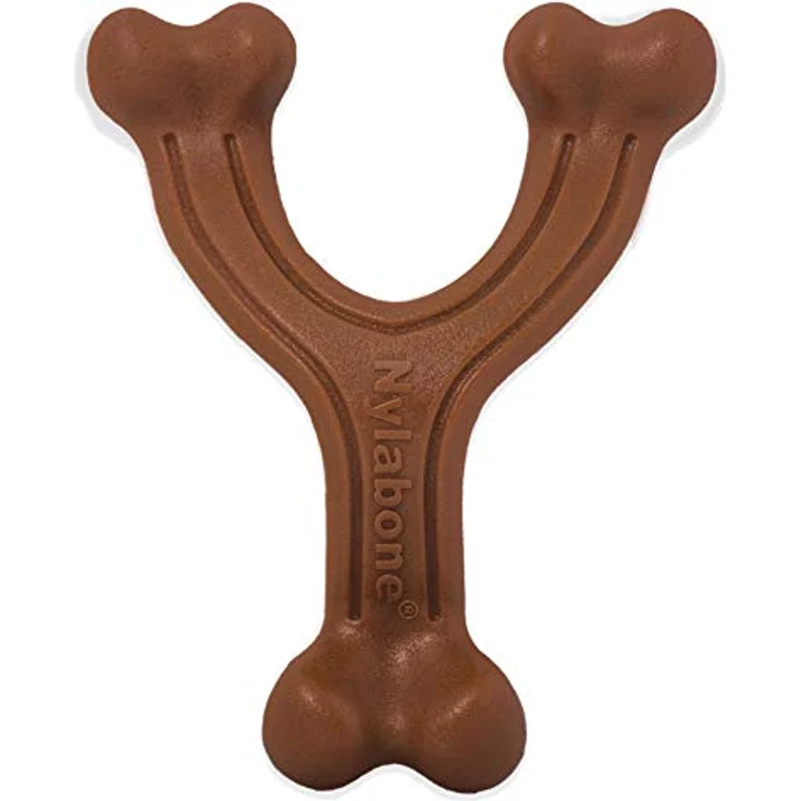 Nylabone Extreme Kauknochen Gabelknochen Bison-Geschmack L – für Hunde bis 23 kg – Bild 3