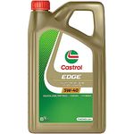 Castrol Motoröl EDGE 5W-40, Hightech-Leichtlauföl mit Fluid-TITANIUM-Technologie, 5L für Benzin, Diesel und Hybridfahrzeuge