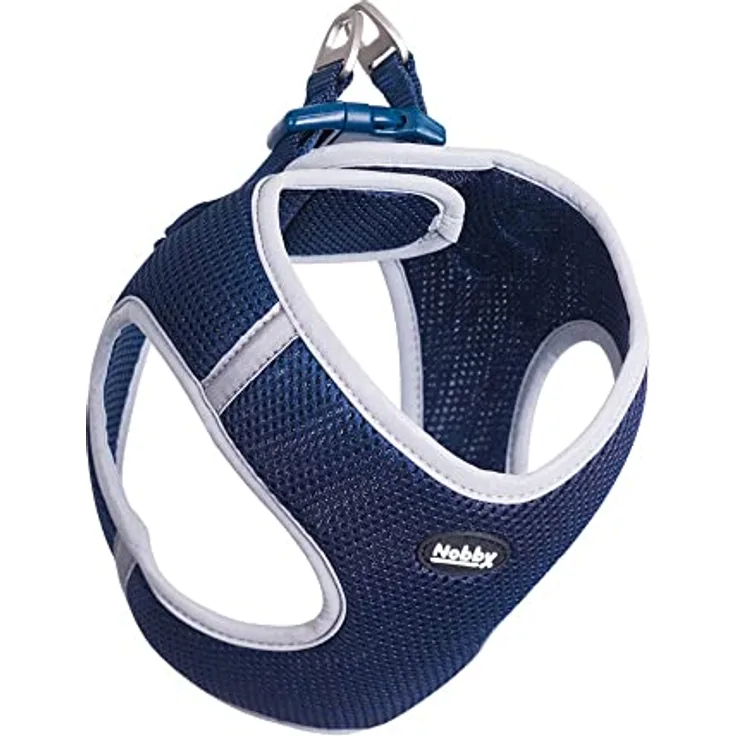 Nobby Mesh Geschirr DELIGHT, blau, L: Brust: 40-45 cm, Bauch: 50-55 cm, 25 mm, 1 Stück