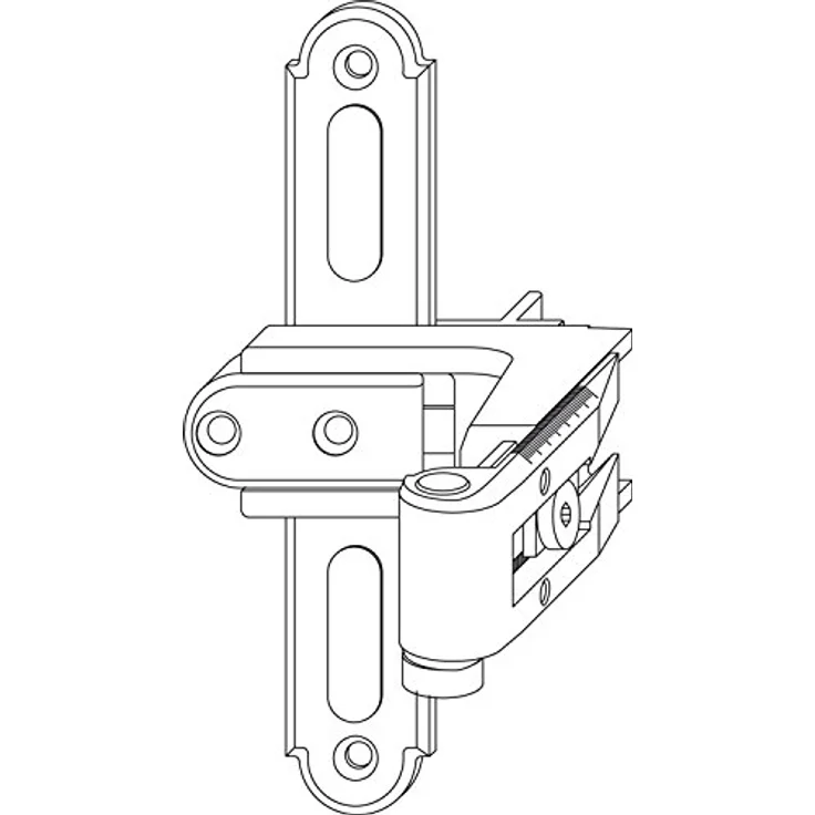 Maco RUSTICO Ladenkreuzband BLR, gekröpft, Gr. 2, verstellbar, schwarz (56970) – Bild 1