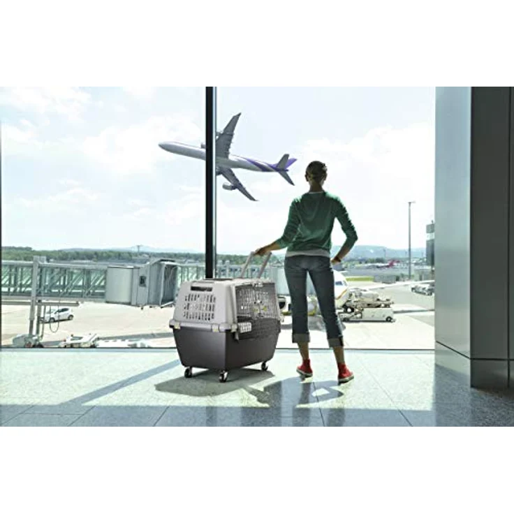 Kerbl 81340 Gulliver Touring IATA Transportbox, 80 x 58 x 62 cm, grau – Bild 3