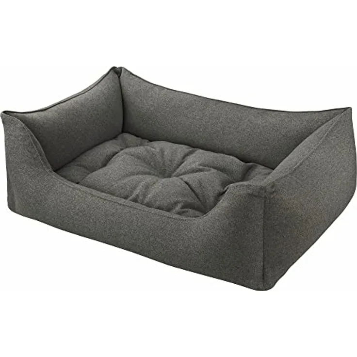 Dandy Dog Hundebett Filz Dunkelgrau - abziehbar Bezug und Füllung waschbar hochwertige robuste filzoptik Made in Germany - Größe L