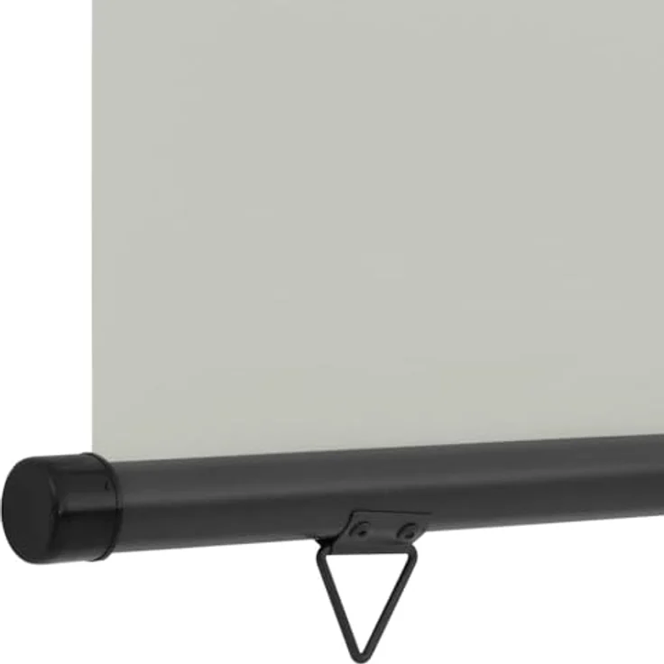 vidaXL Balkon-Seitenmarkise 120 × 250 cm Grau, UV-beständig, reißfest, mit Selbstsperrfunktion – Bild 6
