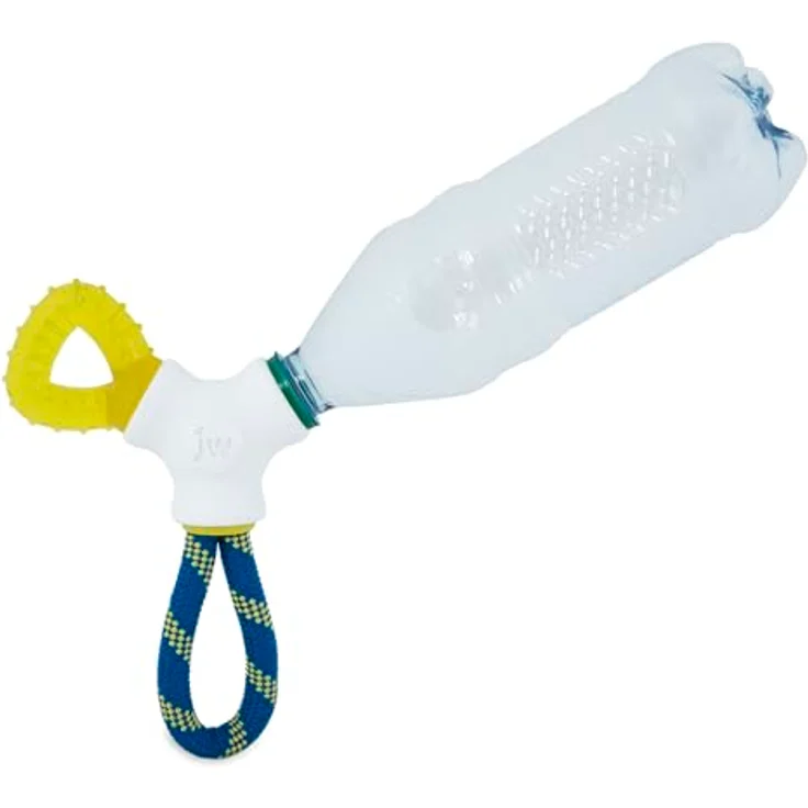 JW - Puppy Connects Teething Chew - Kauspielzeug für Welpen - Lindert Zahnschmerzen - Einheitsgröße - Zahnring, Seil, Plastikball – Bild 4
