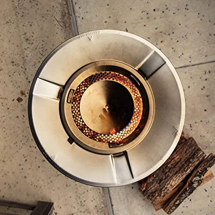 Solo Stove Bonfire Wärmeverteiler, Edelstahl mit 3 abnehmbaren Füßen, effizienter Wärmeverteilung, Maße (HxØ): 25,4 x 63,5 cm, 3 kg – Bild 3