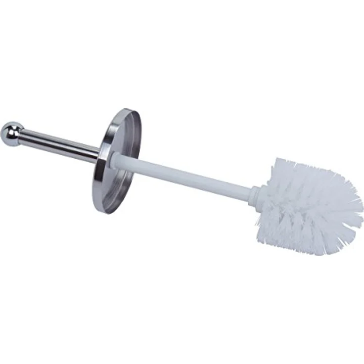 axentia WC Stand Garnitur mit Papierrollenhalter - Toilettenbürste Edelstahl - 2in1 Bürstengarnitur rostfrei - WC Bürste, Behälter & Halter für Toilettenpapier – Bild 2
