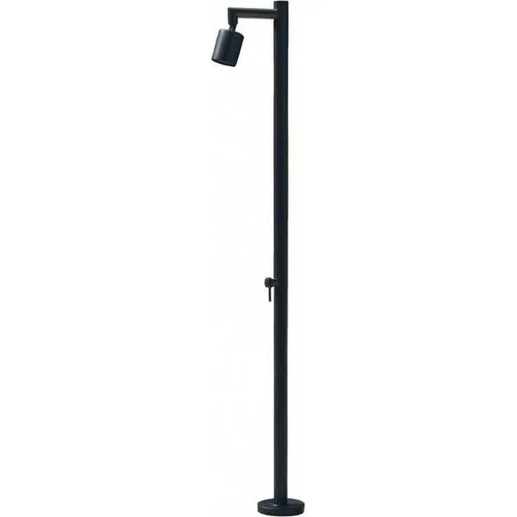 Ideal Eichenwald Gartendusche FROSTO, Edelstahl mit integriertem Heizband und Einhebelmischer für Kalt- und Warmwasser, silber