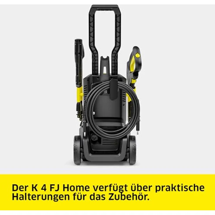 Kärcher Hochdruckreiniger K 4 FJ Home, 6 m Hochdruckschlauch, Vario Power-Strahlrohr und Dreckfräser, inkl. Flächenreiniger T 5 und 1 l Reinigungsmittel – Bild 5