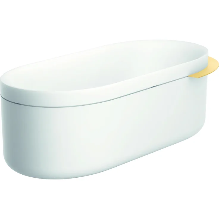 hansgrohe AXOR Suite Badewanne freistehend, SolidSurface, 1900x850x630mm für 2 Personen, 190 Liter, inklusive Push-Open-Ablaufgarnitur