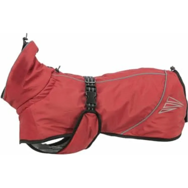 Trixie Hondenjas Winter Explore Thermo, Hundemantel für mittelgroße Hunde, rot, 55 cm