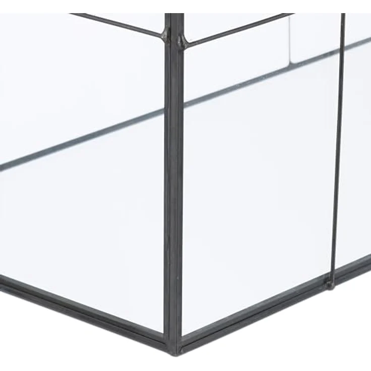 Relaxdays Großes Pflanzenterrarium in Hausform, Glas, ideal für Sukkulenten und Moos, Maße 27 x 30 x 15 cm – Bild 6