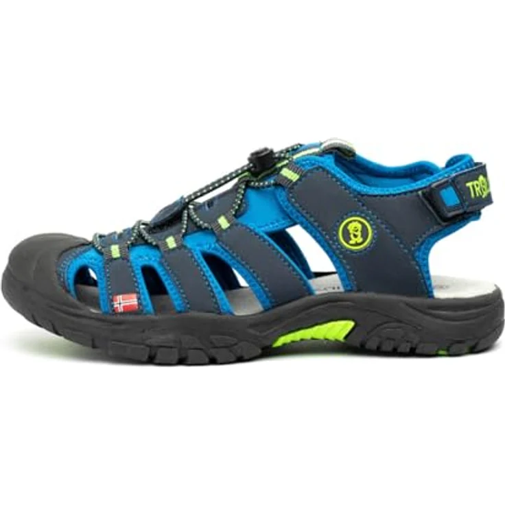 Trollkids Kid's Kvalvika Sandale, Sicherheitssandalen mit Zehenschutz, Blau, Größe 30 – Bild 1