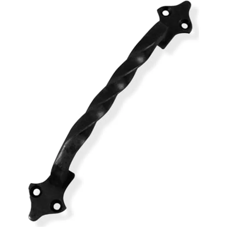 Amig Türgriff Modell 1002, 182 mm aus schwarzem Stahl, ohne Platte, inklusive Schrauben